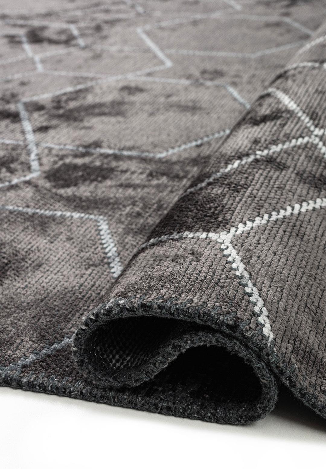 HONEYCOMB DARK TURQUOISE - PETROL - BLUE - ICE BLUE - CHARCOAL RUG