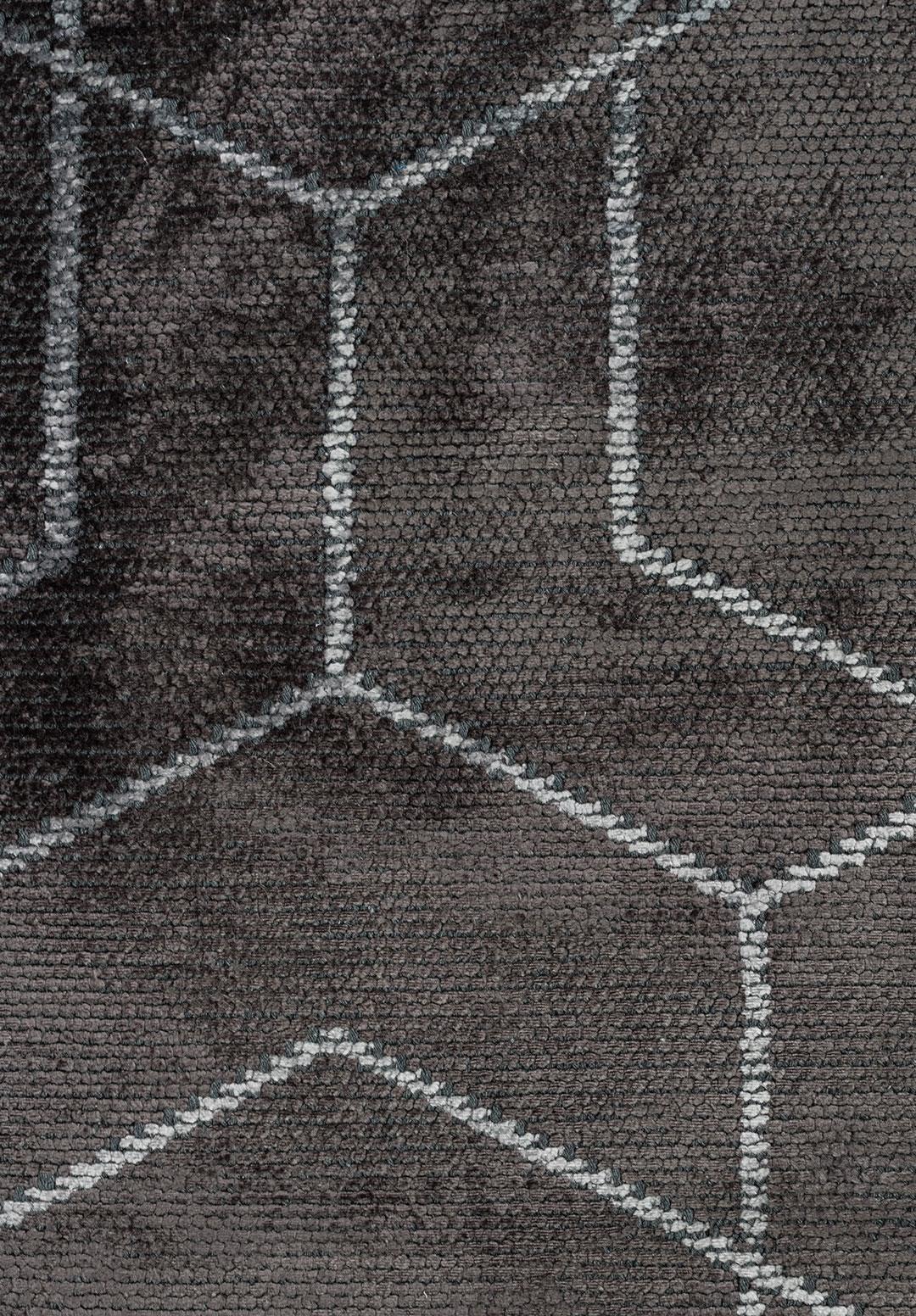 HONEYCOMB DARK TURQUOISE - PETROL - BLUE - ICE BLUE - CHARCOAL RUG