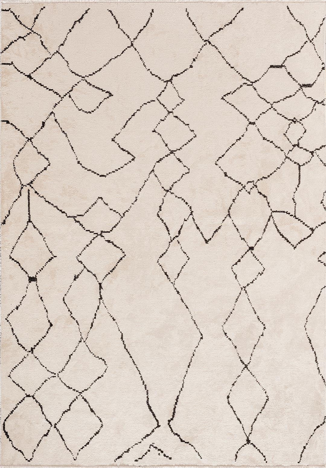 ETHNIC BLACK - ECRU RUG