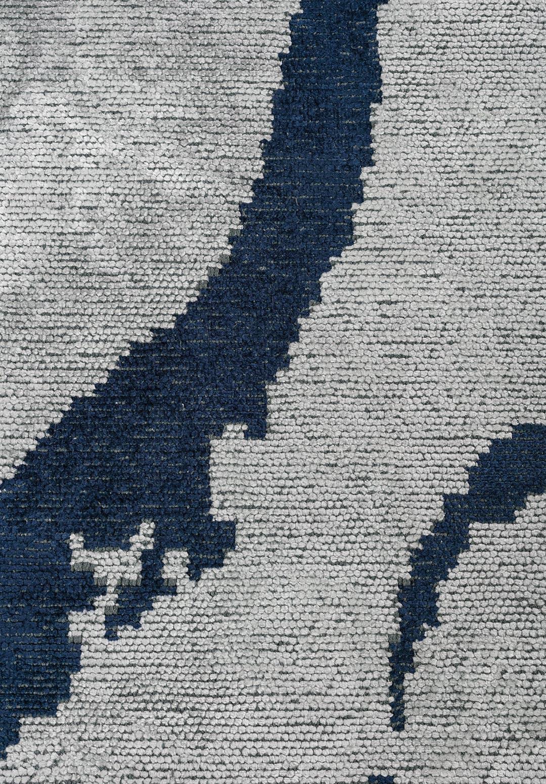 AURA KOYU LACİVERT - BUZ MAVİSİ HALI