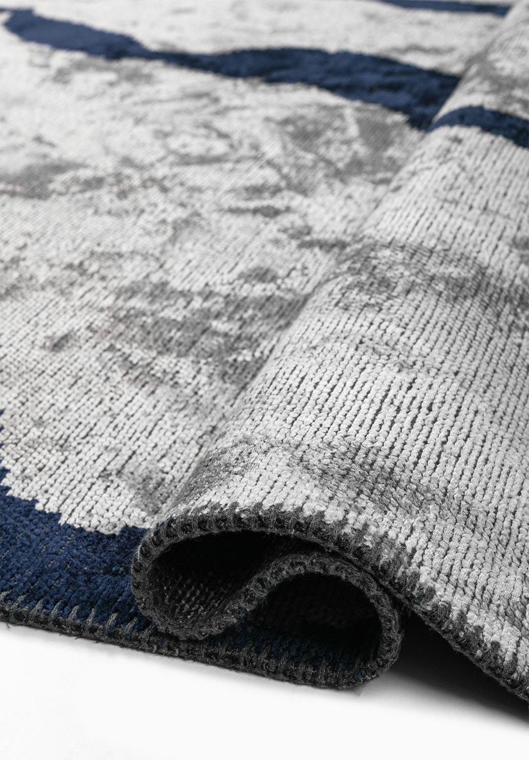 AURA KOYU LACİVERT - BUZ MAVİSİ HALI