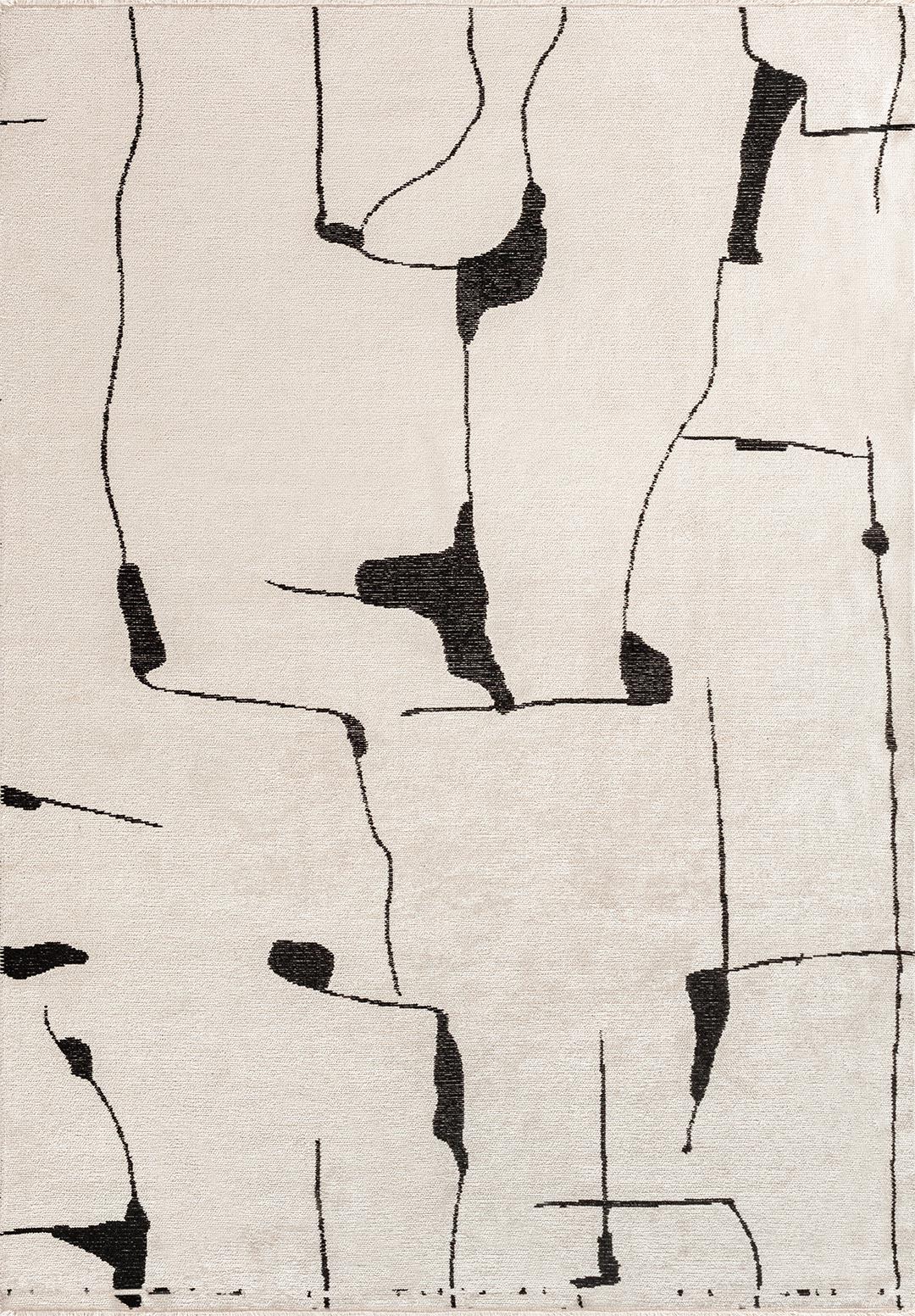 ATLAS SİYAH - EKRU HALI