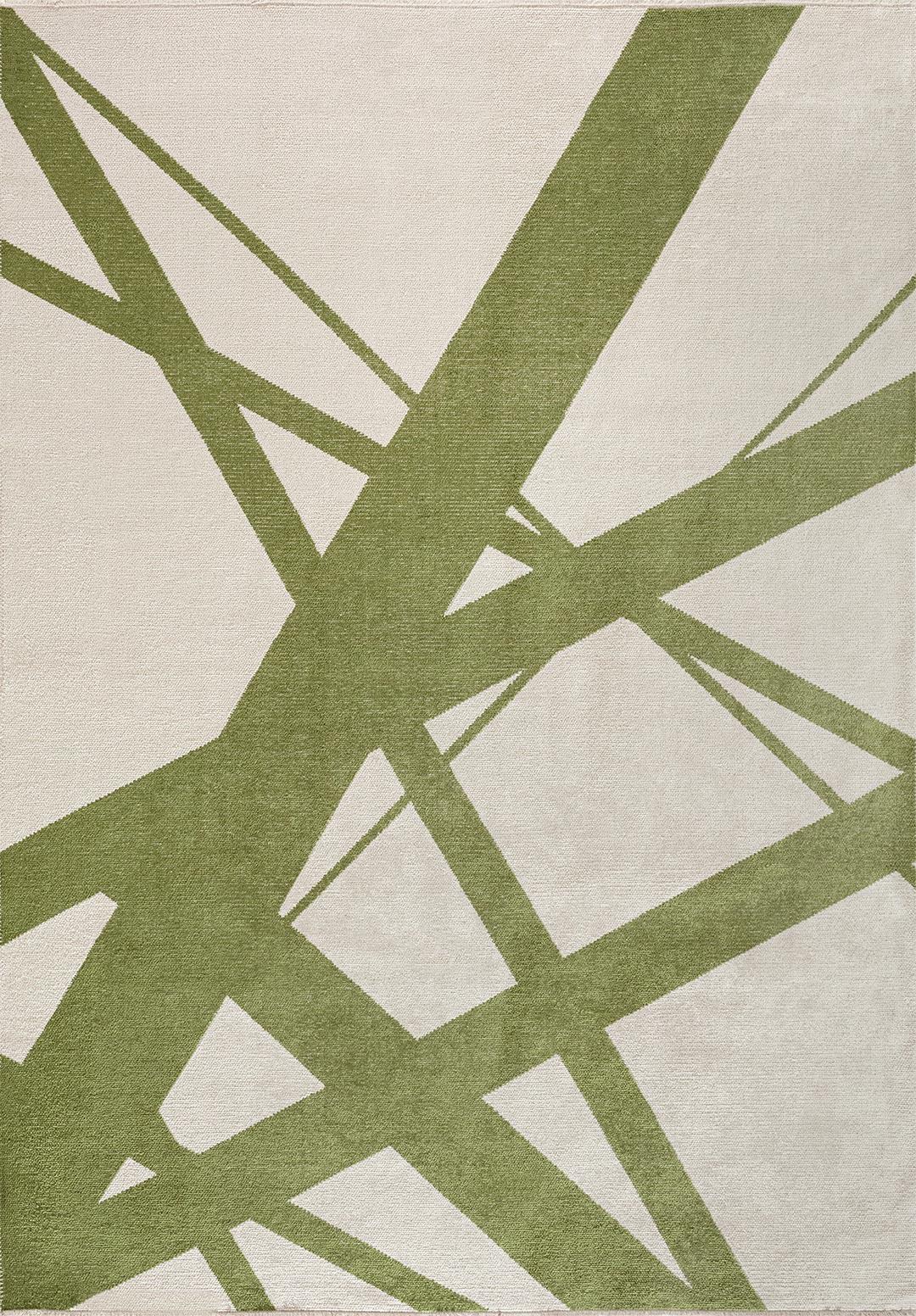 THORN GREEN - ECRU RUG