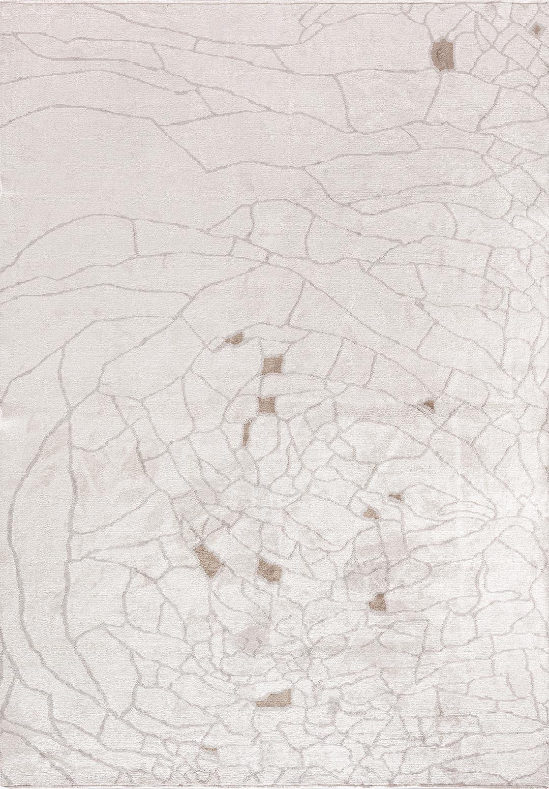 DRY LIGHT GREY - NOUGAT - ECRU RUG