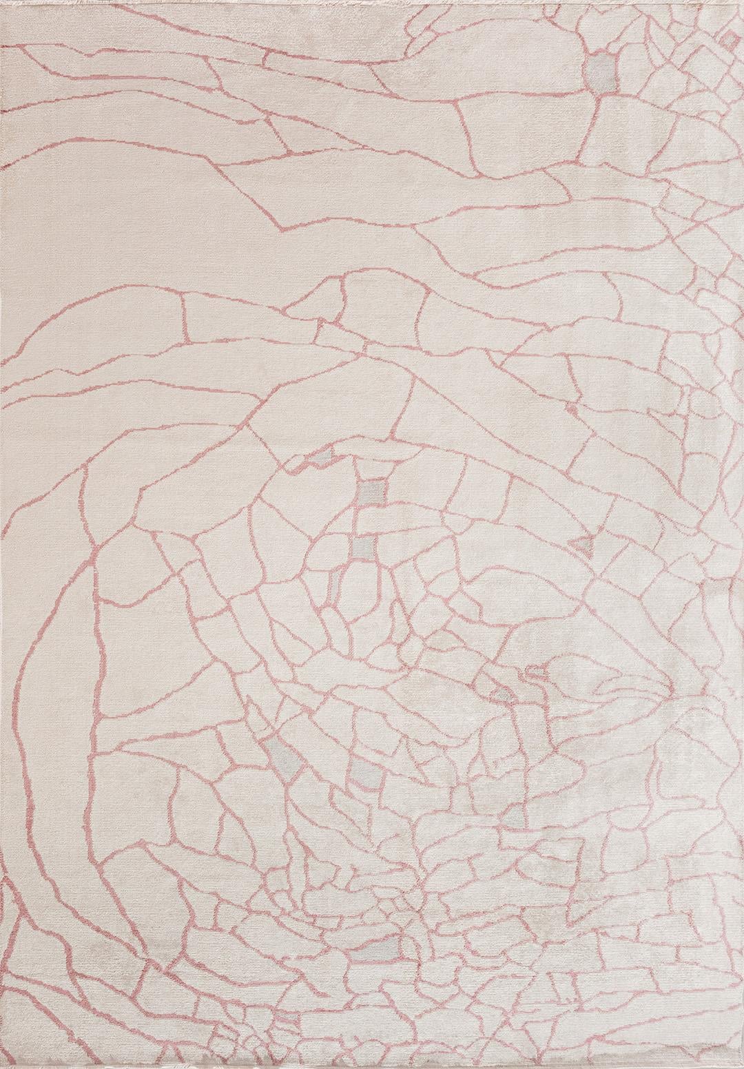 DRY DAMSON - LIGHT GREY - ECRU RUG