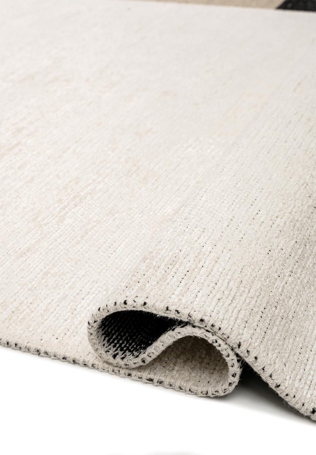 BLOCK BLACK - NOUGAT - ECRU RUG