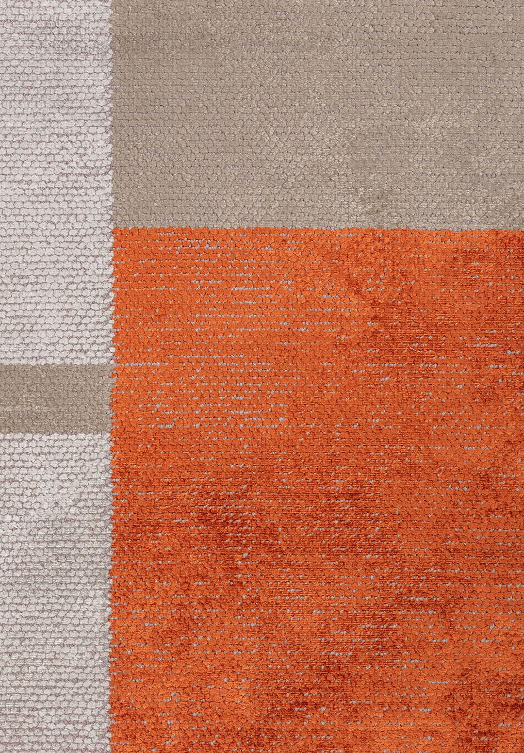 BLOCK NOUGAT - RUST - BONE RUG