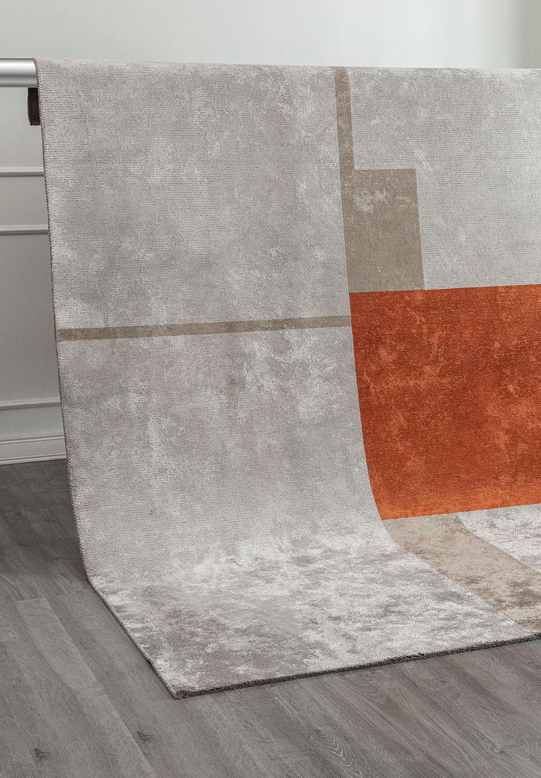 BLOCK NOUGAT - RUST - BONE RUG