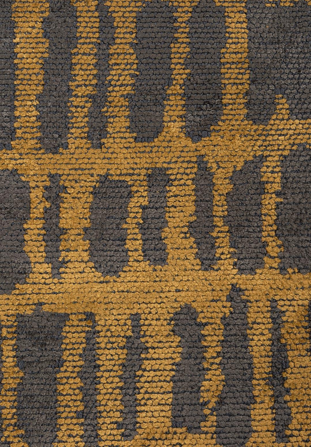 NET ANTHRACITE - MUSTARD RUG