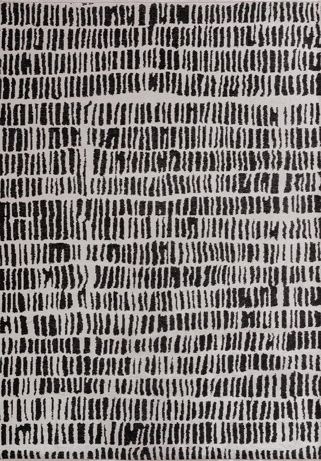 NET BLACK - ECRU RUG