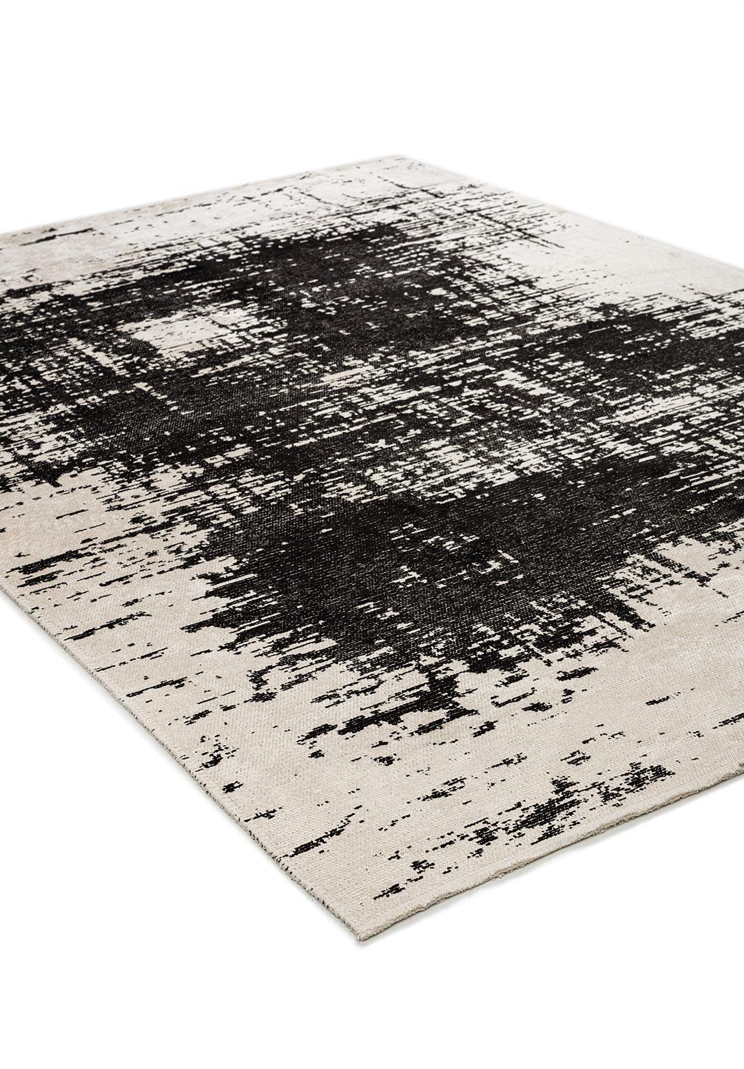 FOG BLACK - ECRU RUG