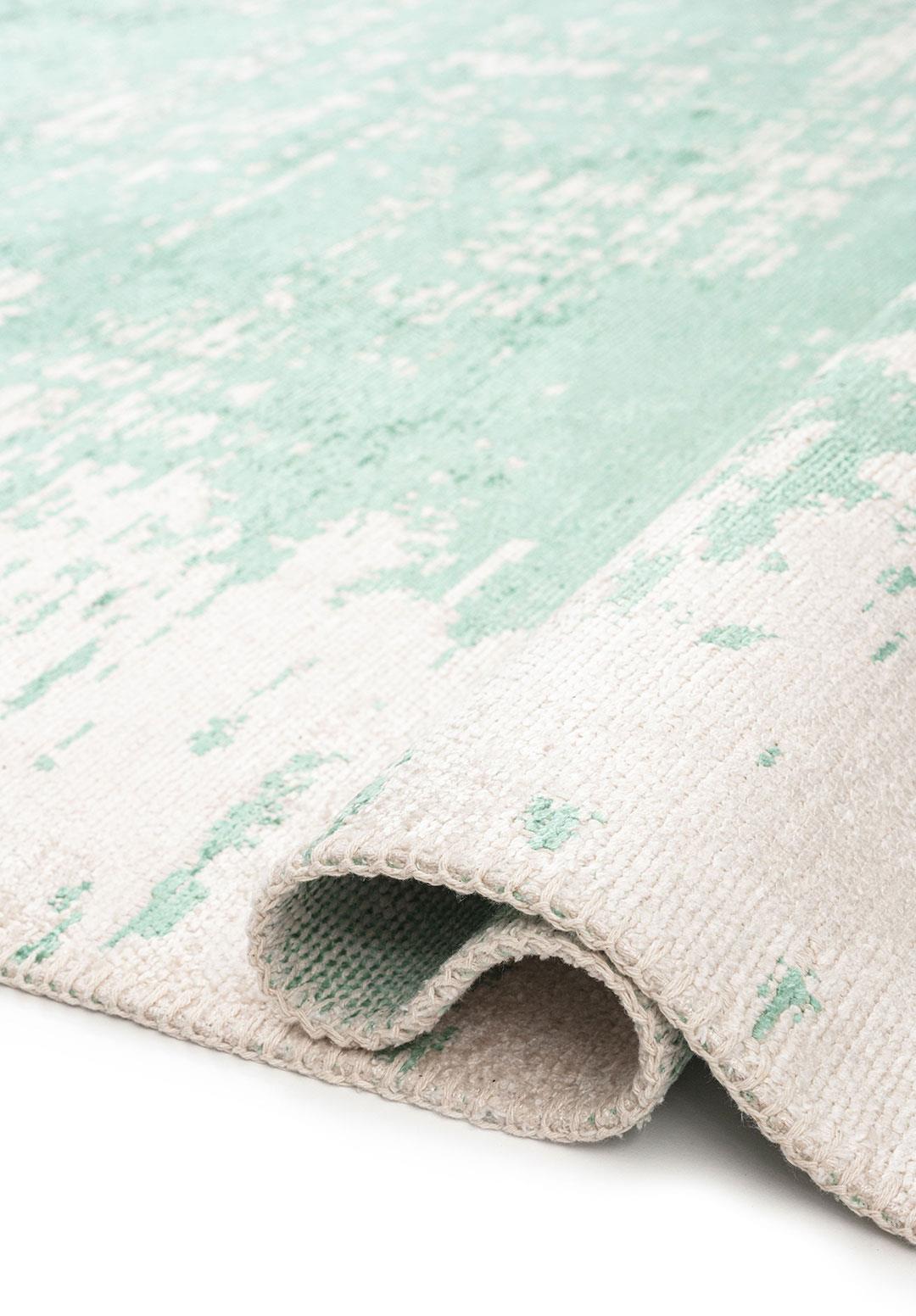 FOG RIVER GREEN - ECRU RUG