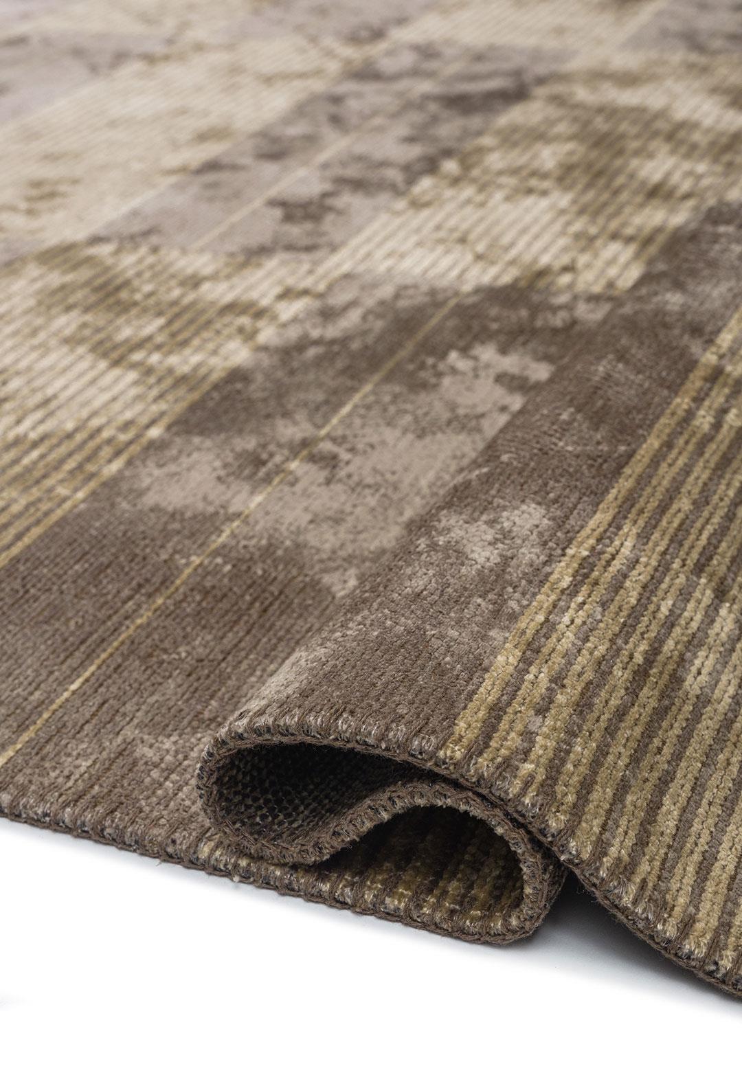 GLITCH KOYU GRİ - KREM HALI