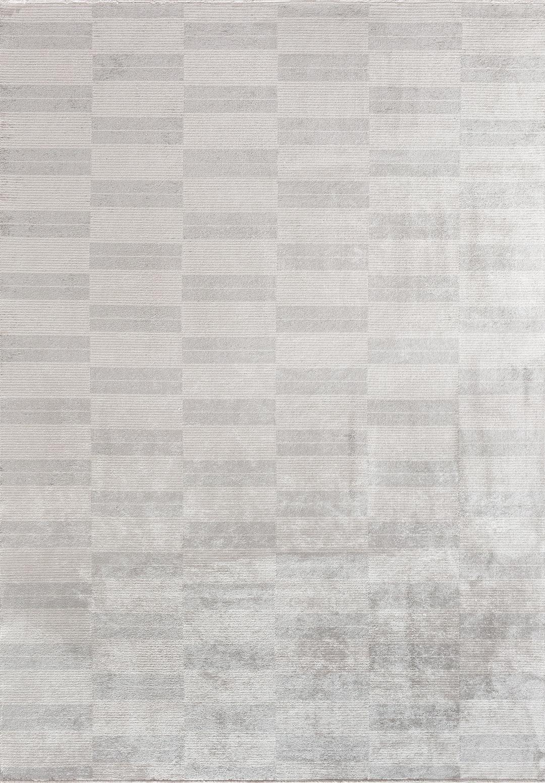 GLITCH LIGHT GREY - ECRU RUG