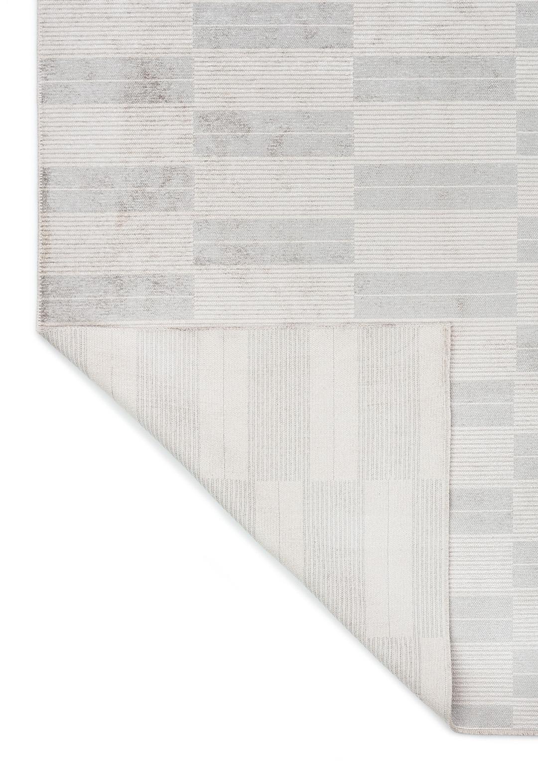 GLITCH LIGHT GREY - ECRU RUG
