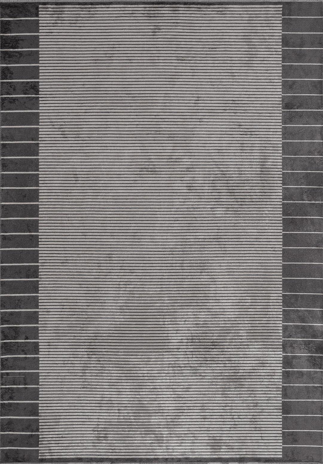 CONTRAST LIGHT CREAM - CHARCOAL RUG