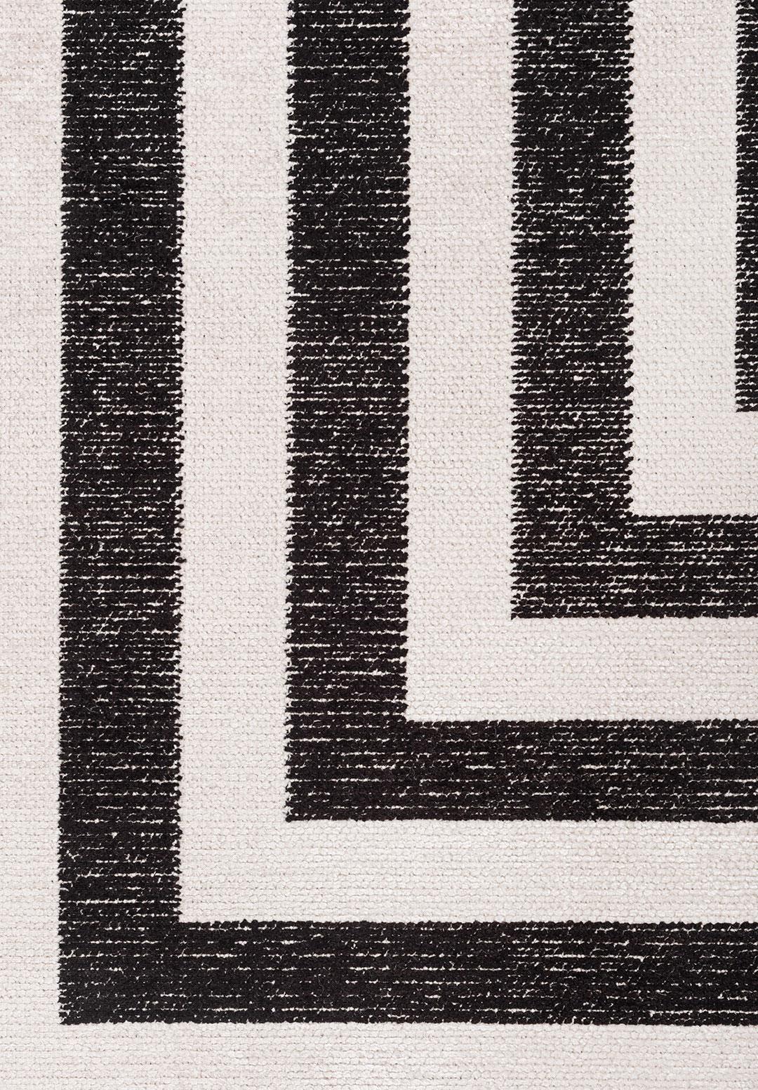 ENIGMA BLACK - ECRU RUG