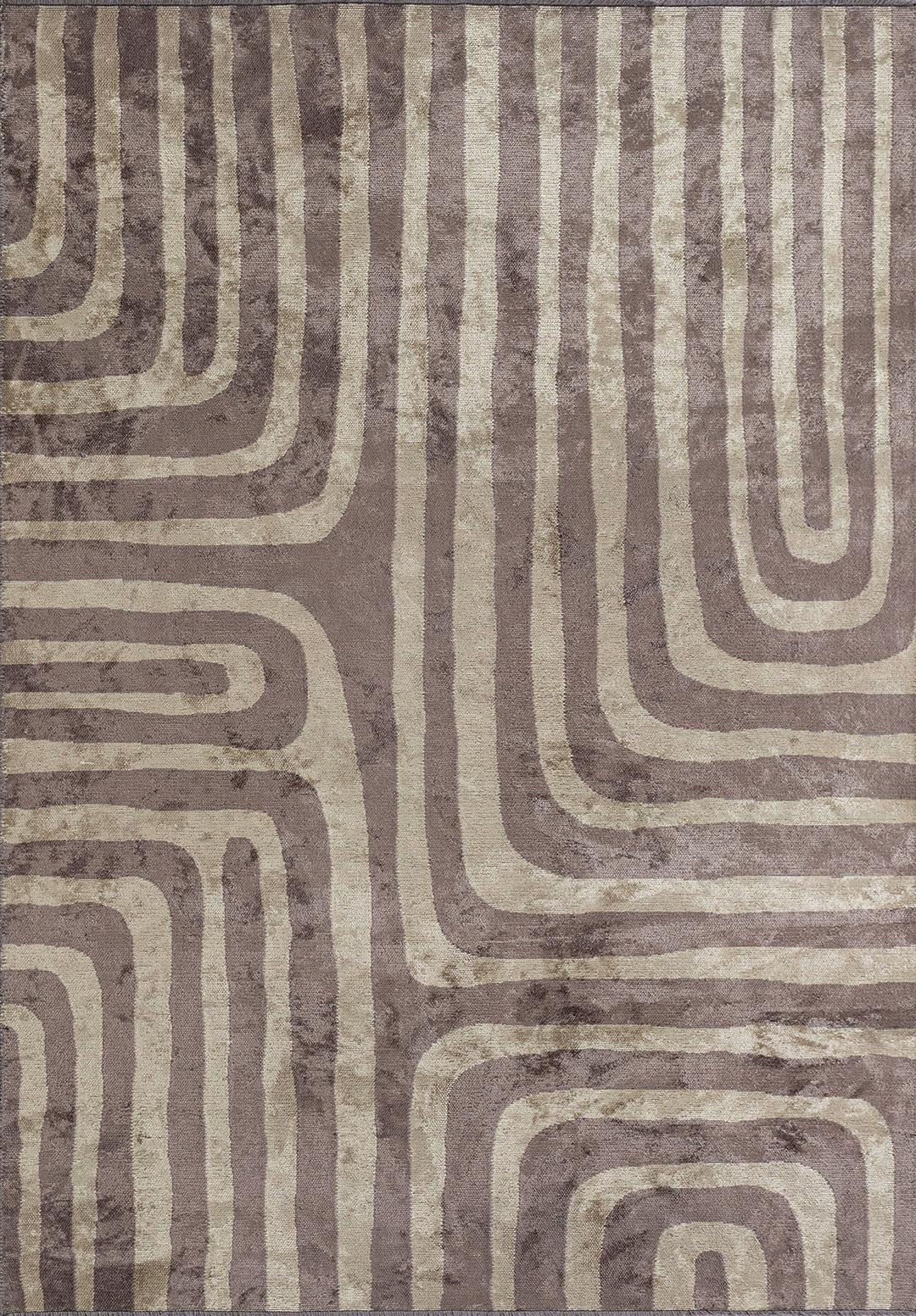 INCEPTION KOYU GRİ - KREM HALI