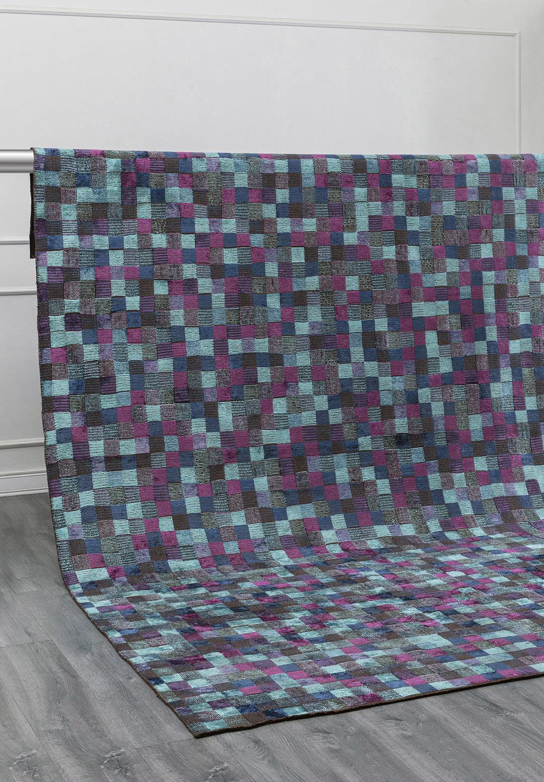 DESERT MOR - LACİVERT - TURKUAZ HALI