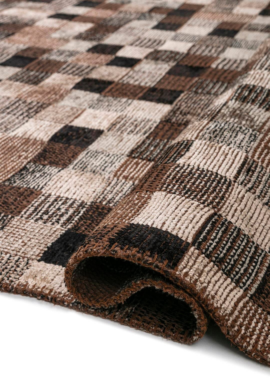 DESERT GREY - BLACK - LIGHT CREAM RUG