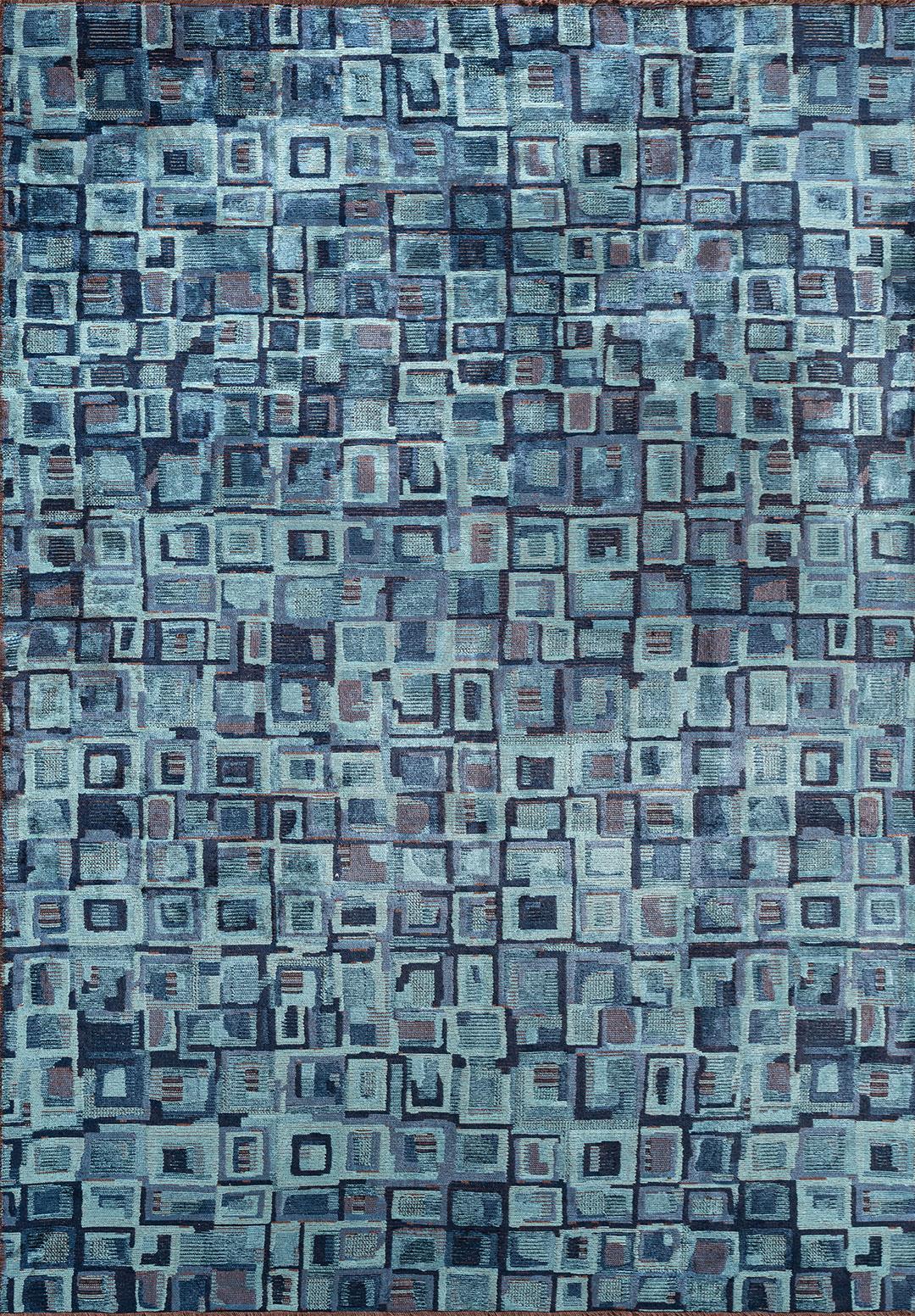 TRIBE TURKUAZ - KOYU LACİVERT - LACİVERT HALI