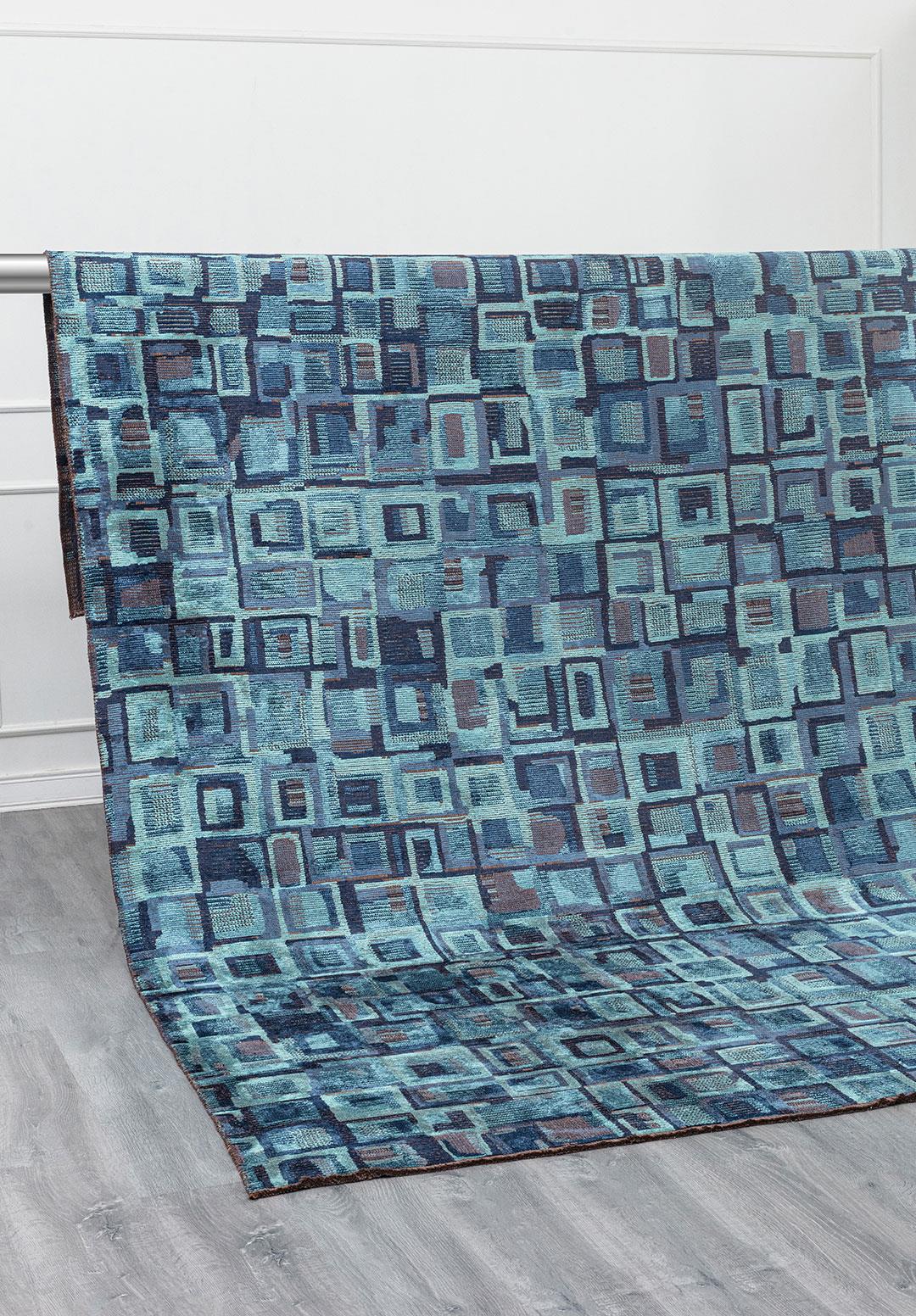 TRIBE TURKUAZ - KOYU LACİVERT - LACİVERT HALI