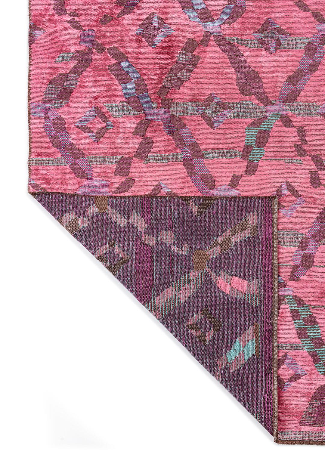 JASMINE MOR - PEMBE - TURKUAZ HALI