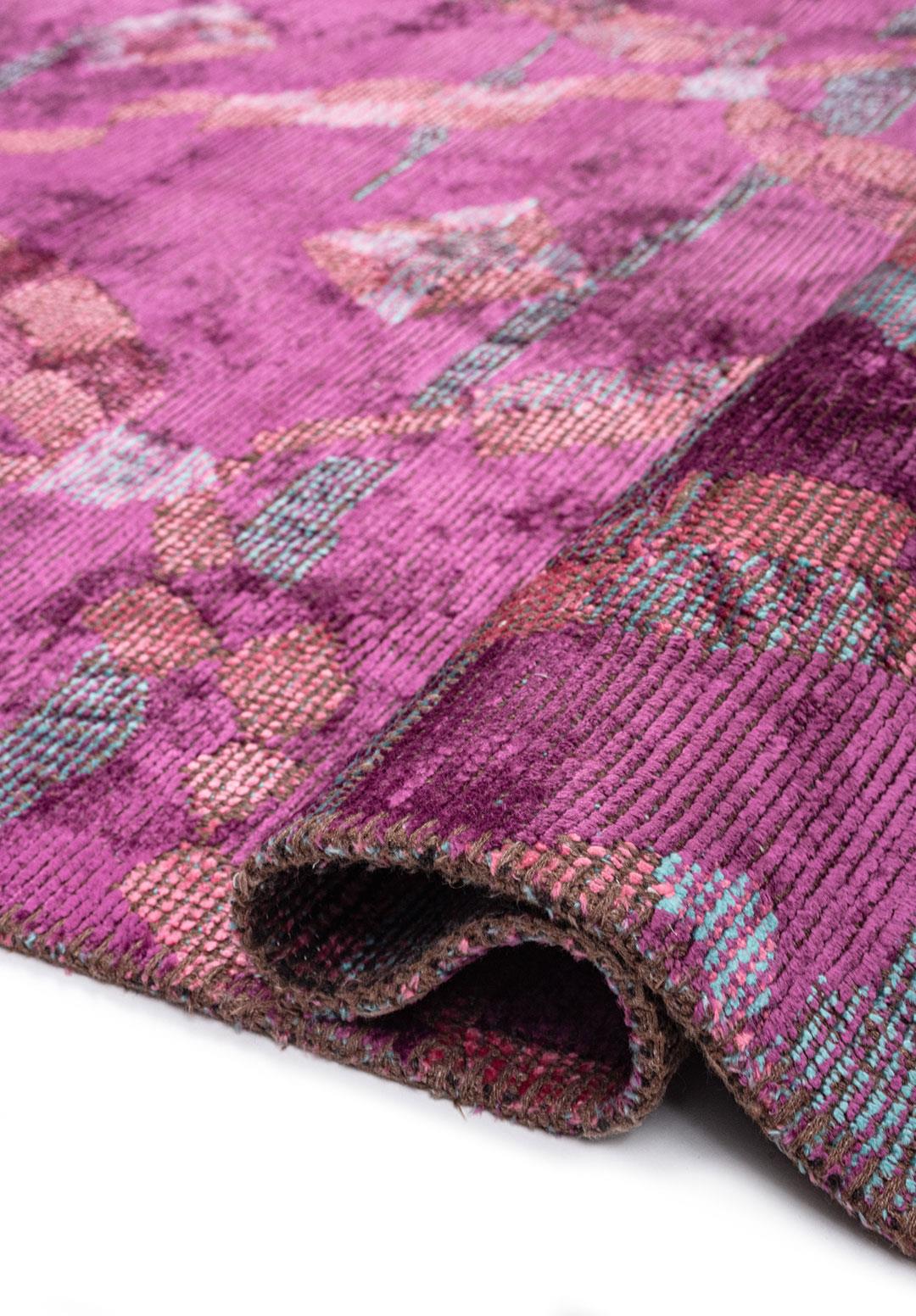 JASMINE PEMBE - MOR - TURKUAZ HALI