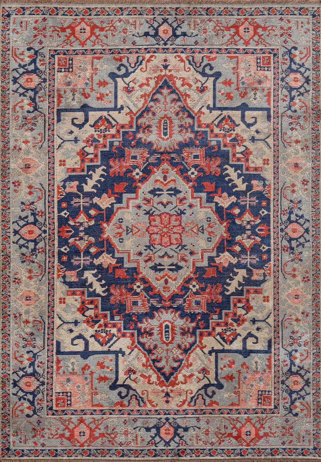 CITADEL BEIGE - BLUE - DARK NAVY - RED RUG