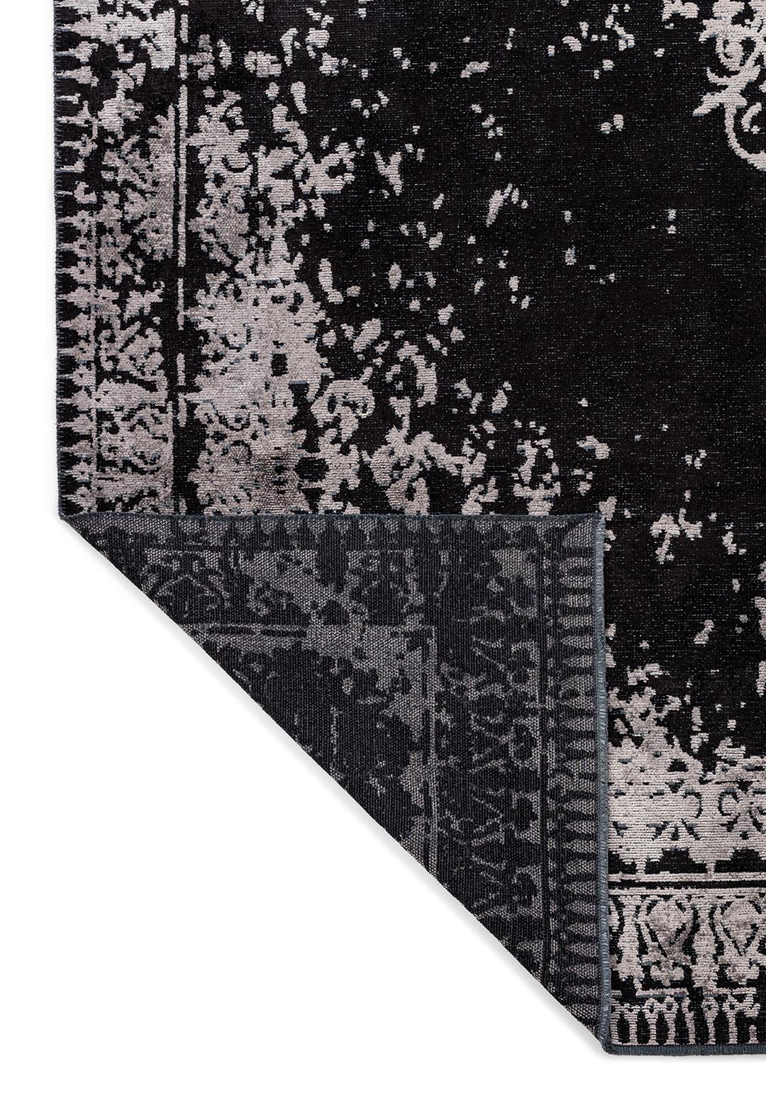 TREASURE BLACK - LIGHT GREY RUG