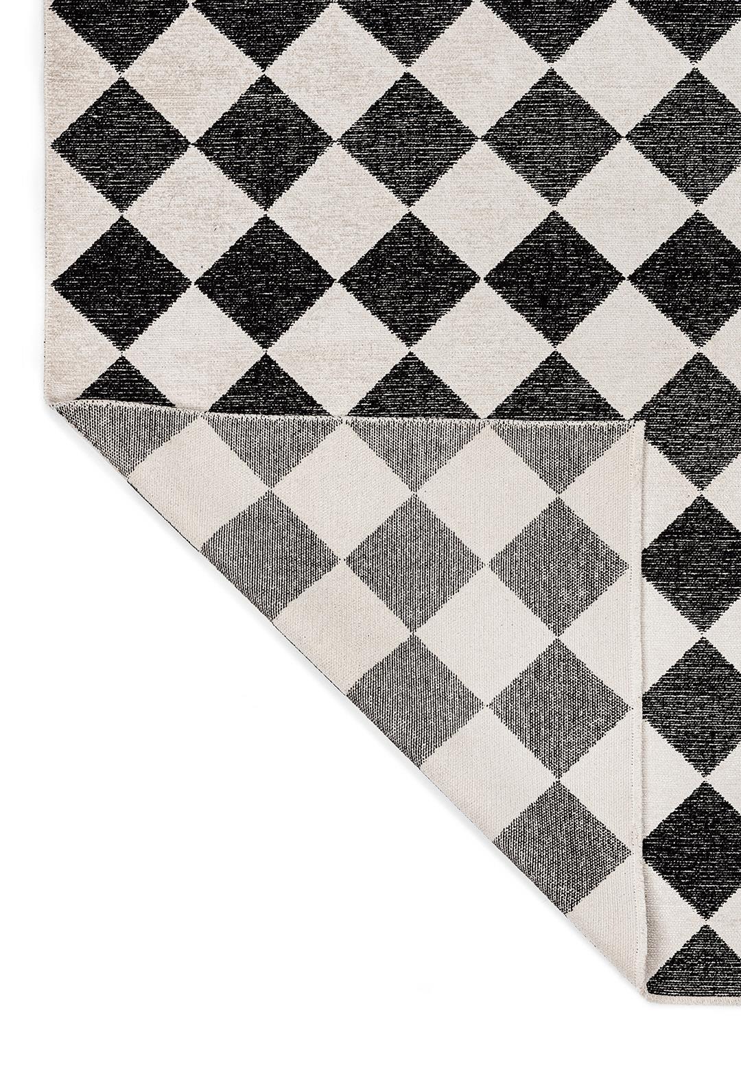RETRO BLACK - ECRU RUG
