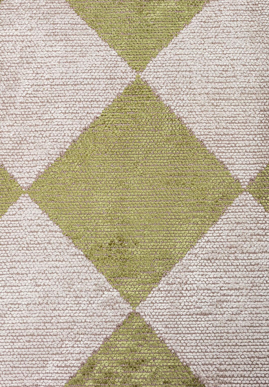 RETRO GREEN - LIGHT CREAM RUG