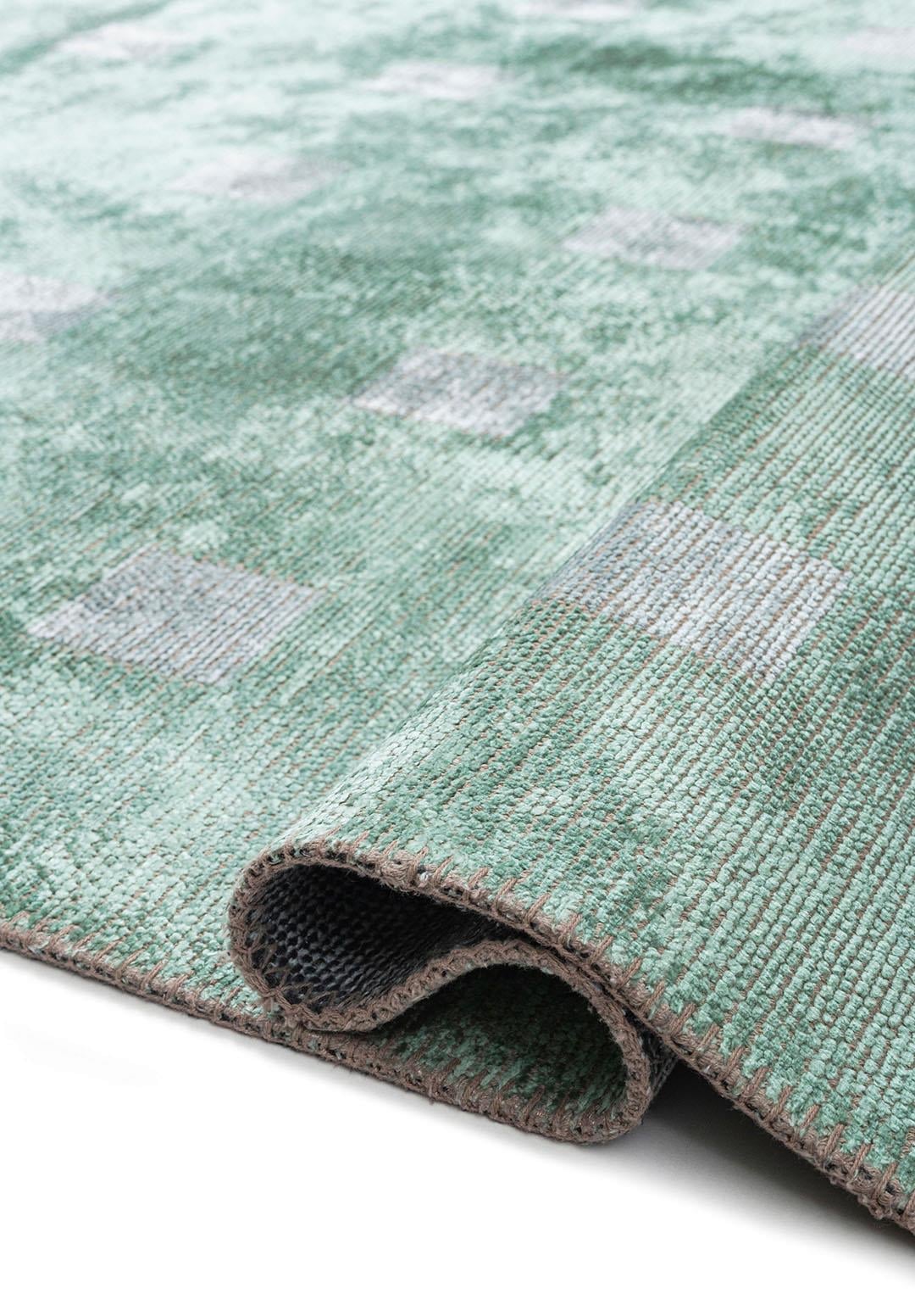 HARMONY RIVER GREEN - ICE BLUE RUG