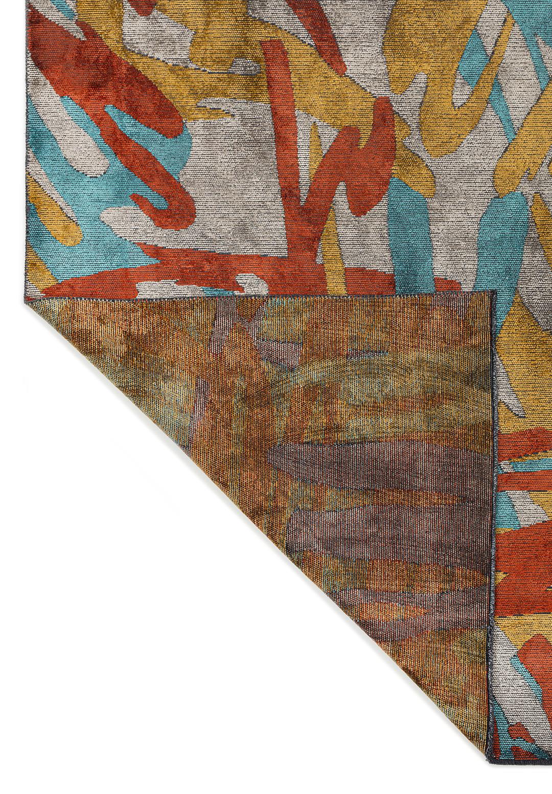 CARNIVAL KOYU KİREMİT - TURKUAZ - HARDAL - KREM HALI