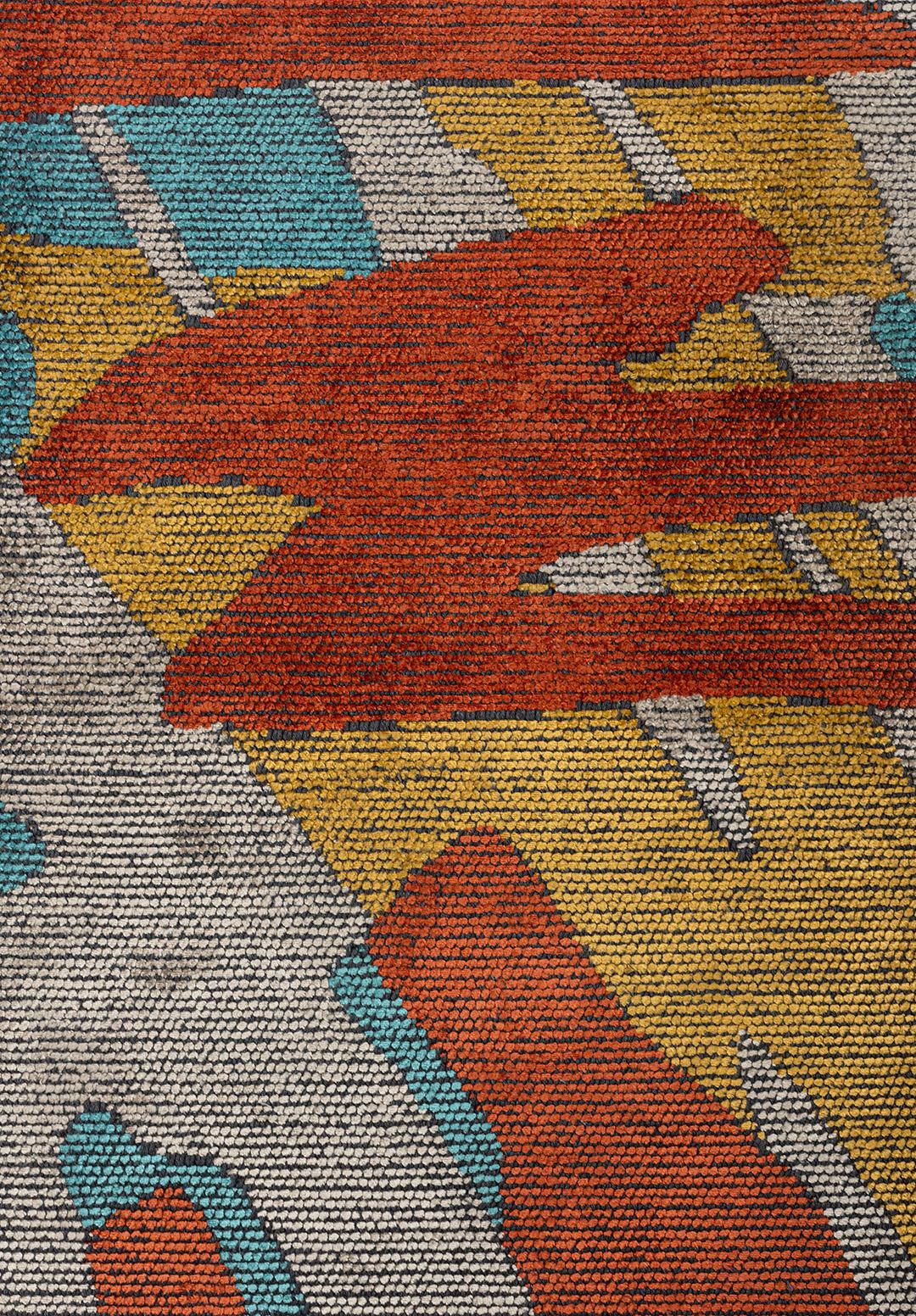 CARNIVAL KOYU KİREMİT - TURKUAZ - HARDAL - KREM HALI