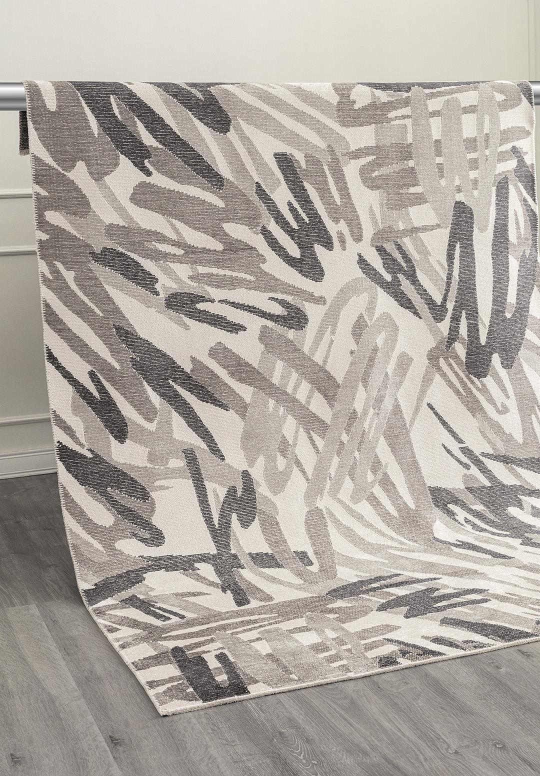 CARNIVAL CHARCOAL - DARK GREY - GREY - ECRU RUG