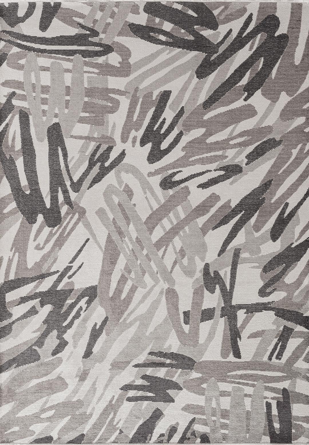 CARNIVAL CHARCOAL - DARK GREY - GREY - ECRU RUG