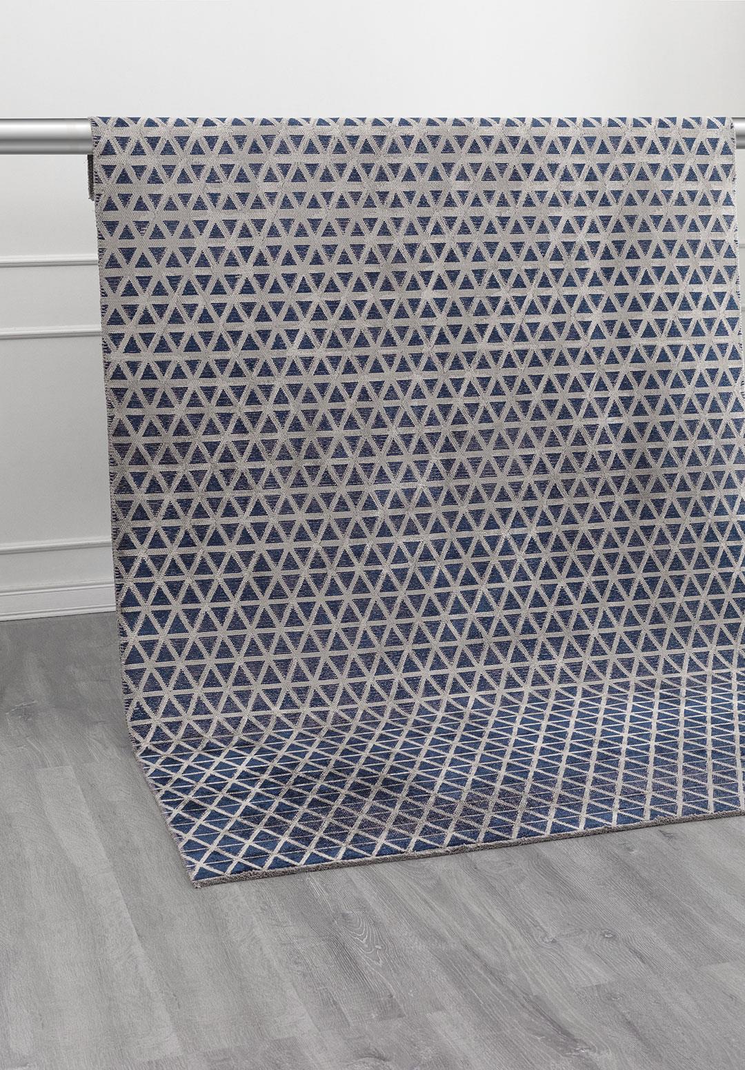 HEXAGON DARK NAVY - GREY - LIGHT GREY RUG