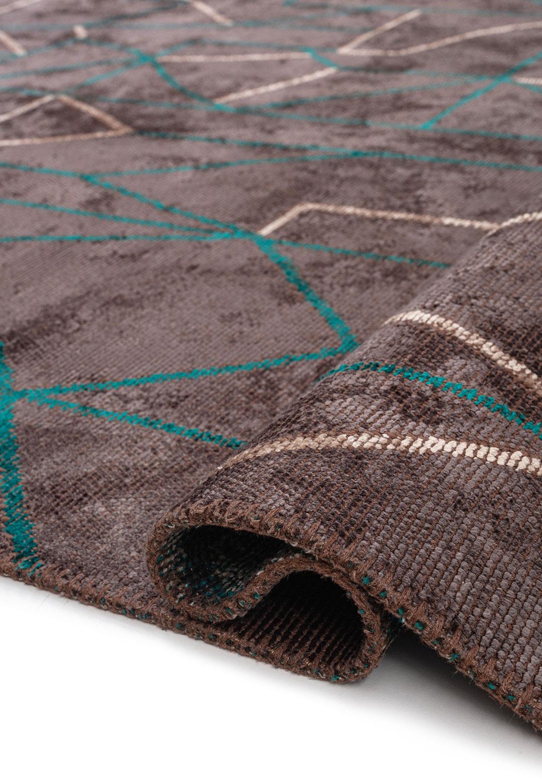 DELTA DARK TURQUOISE - AÇIK GRI - CHARCOAL RUG