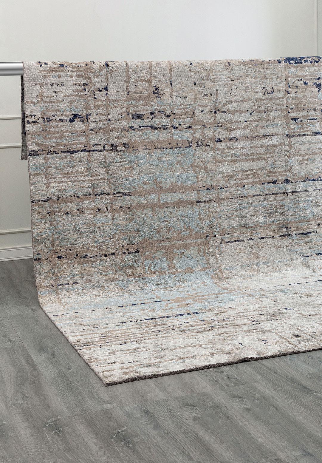 DAWN BONE - ICE BLUE - DARK NAVY - NOUGAT RUG