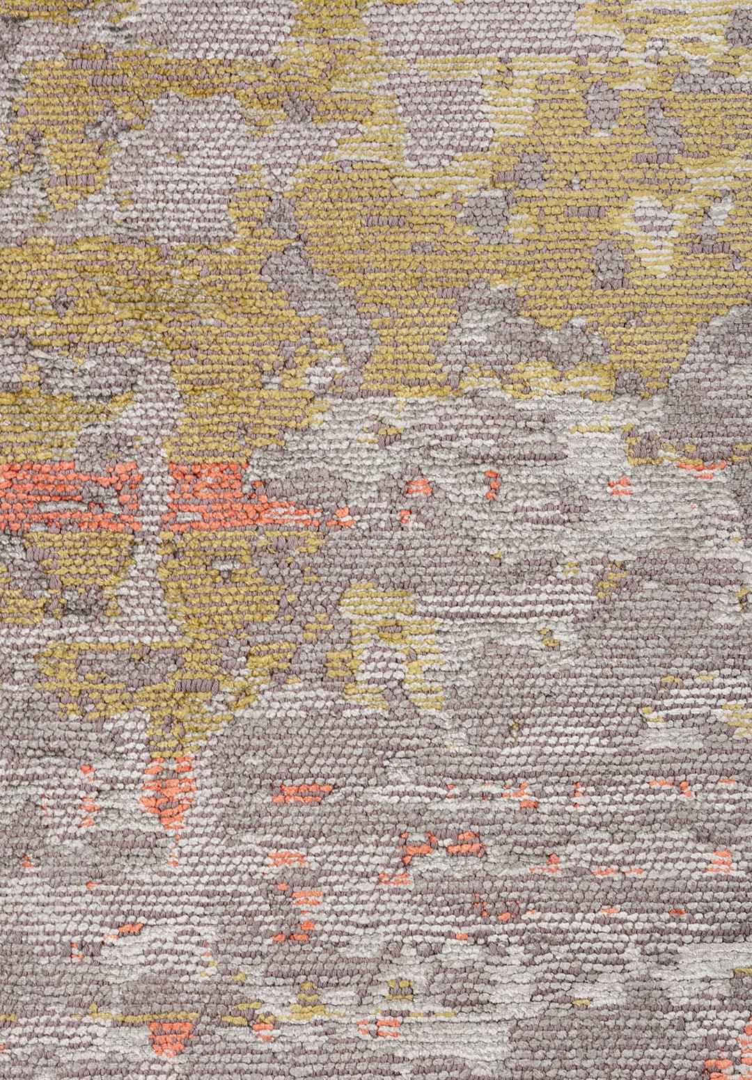 DAWN GREY - OLIVE GREEN - CORAL - BONE RUG