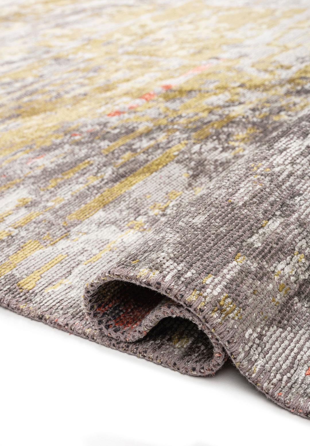 DAWN GREY - OLIVE GREEN - CORAL - BONE RUG