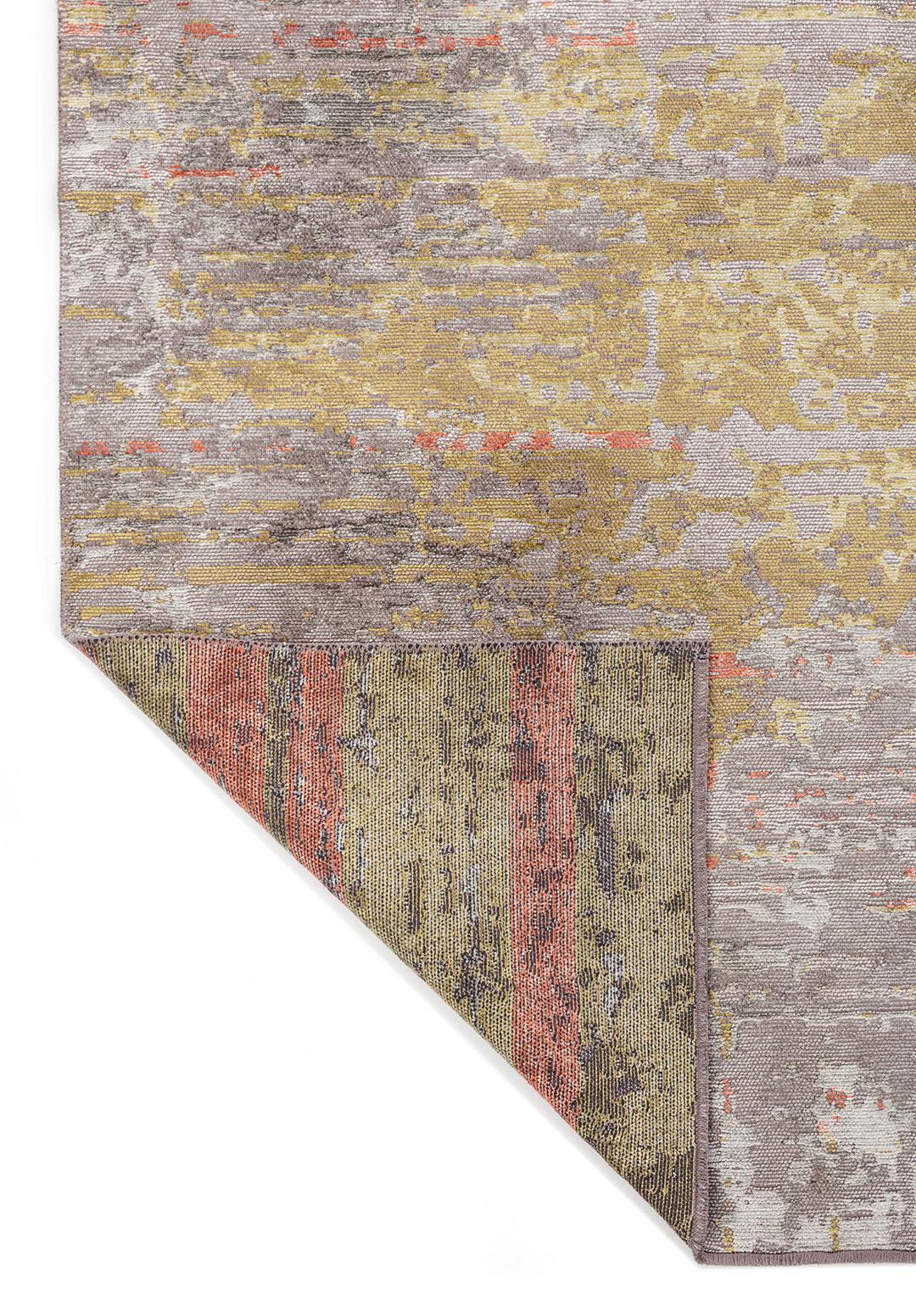 DAWN GREY - OLIVE GREEN - CORAL - BONE RUG