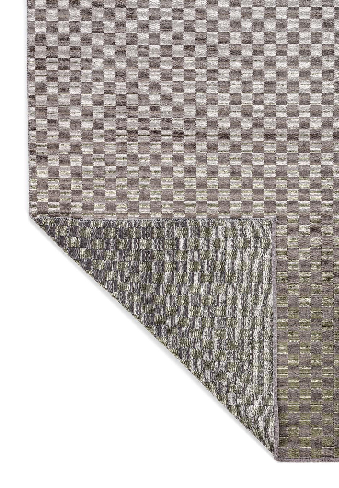 MOSAIC ANTHRACITE - KHAKI - GREEN - BONE RUG