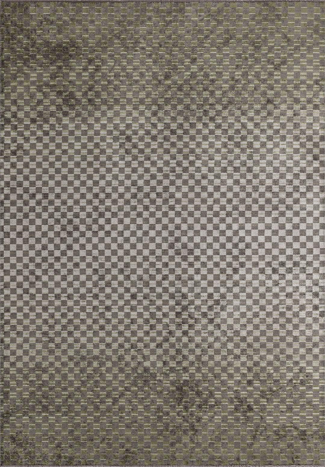 MOSAIC ANTHRACITE - KHAKI - GREEN - BONE RUG