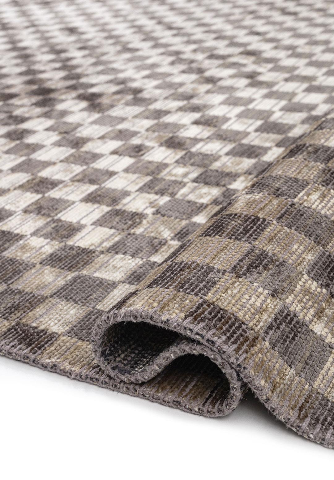 MOSAIC ANTHRACITE - KHAKI - BEIGE - BONE RUG