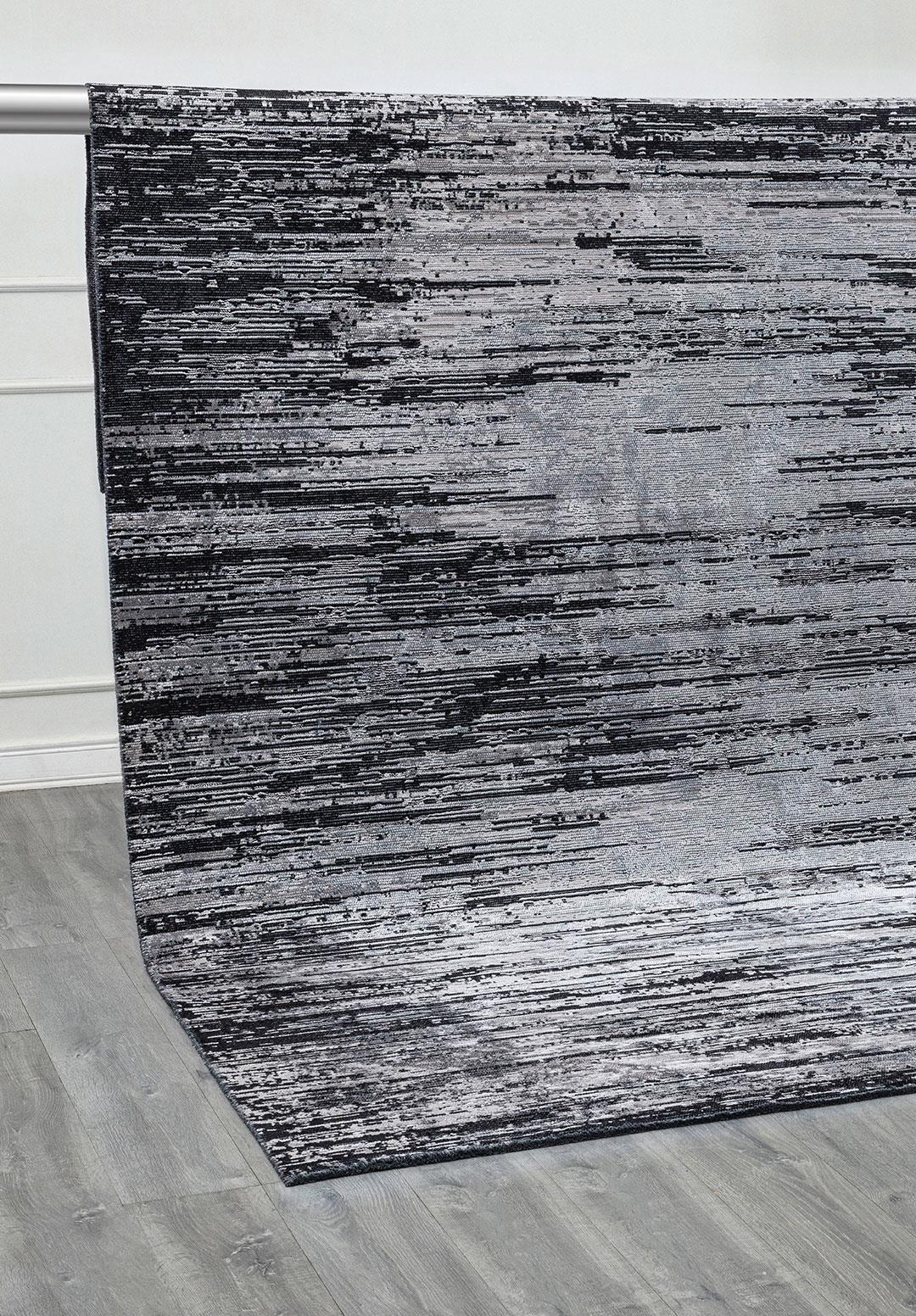 TWILIGHT BLACK - DARK GREY - LIGHT GREY RUG