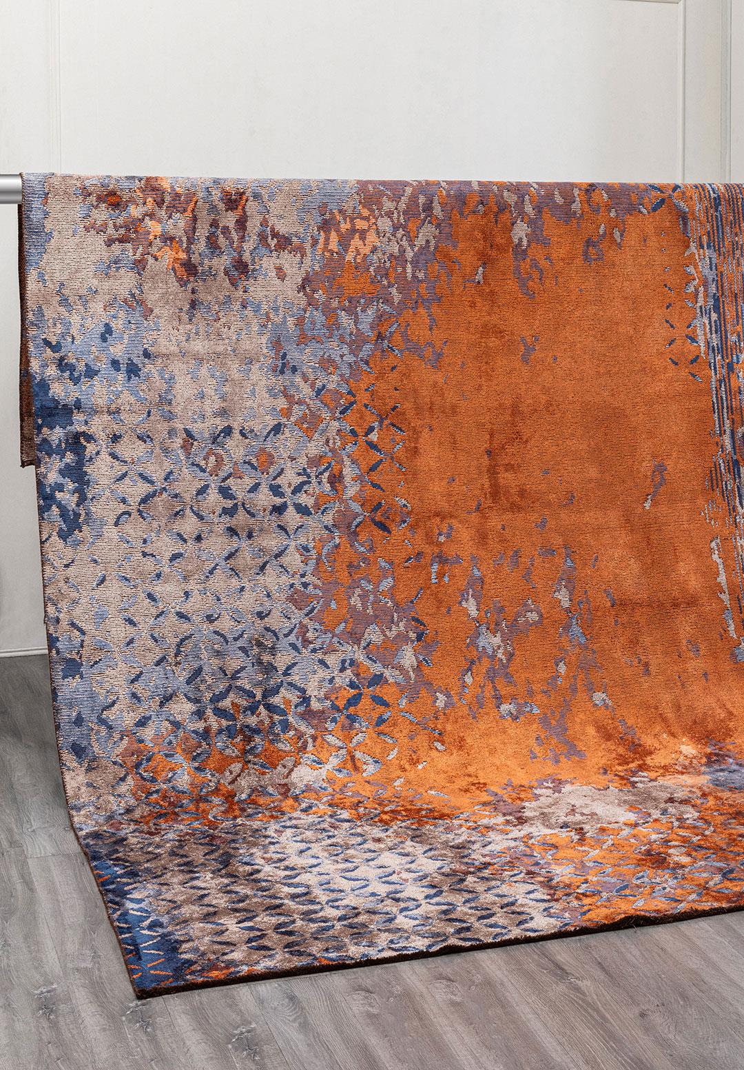 BLOOM KİREMİT - AÇIK GRİ - LACİVERT HALI