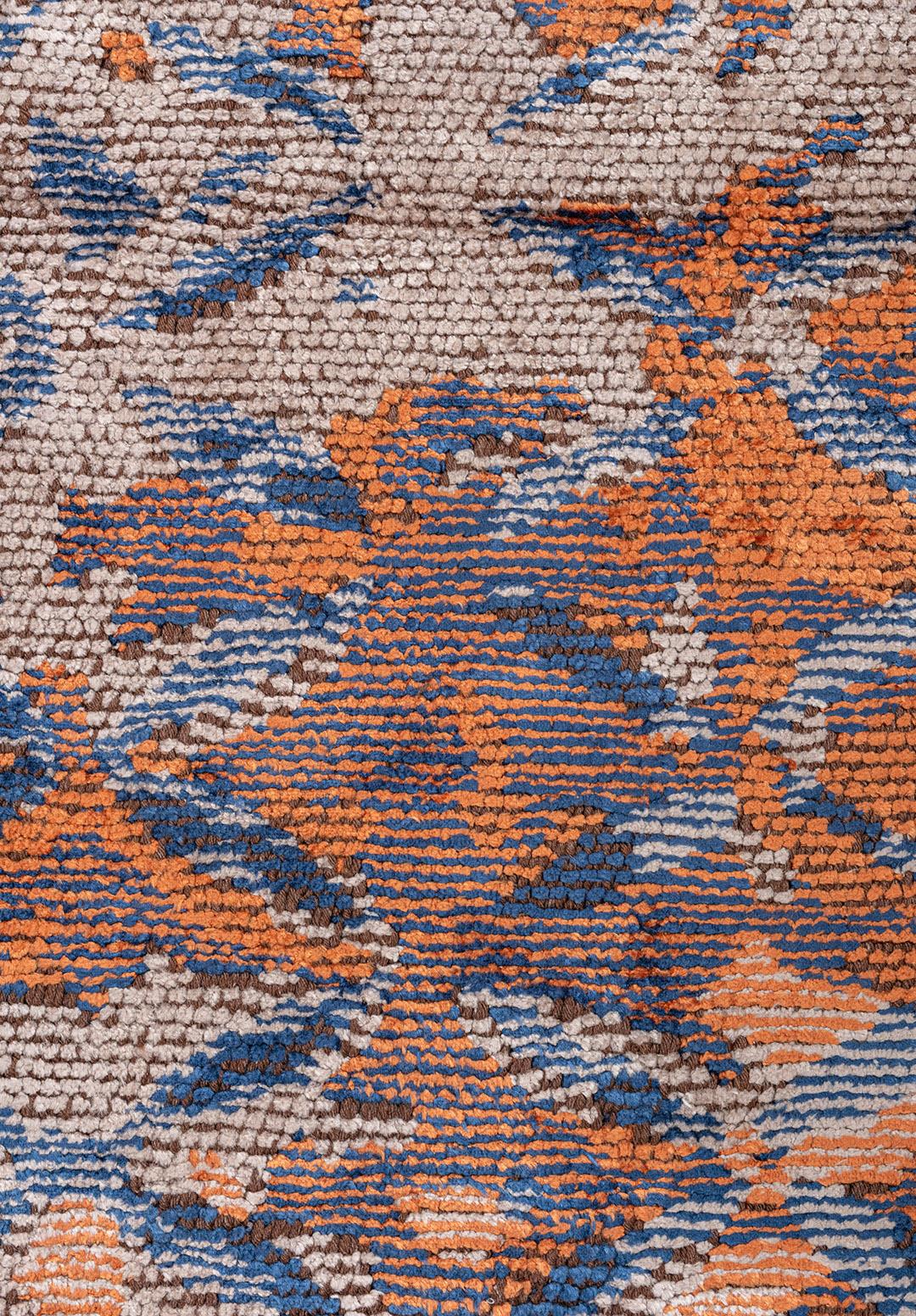 BLOOM KİREMİT - AÇIK GRİ - LACİVERT HALI