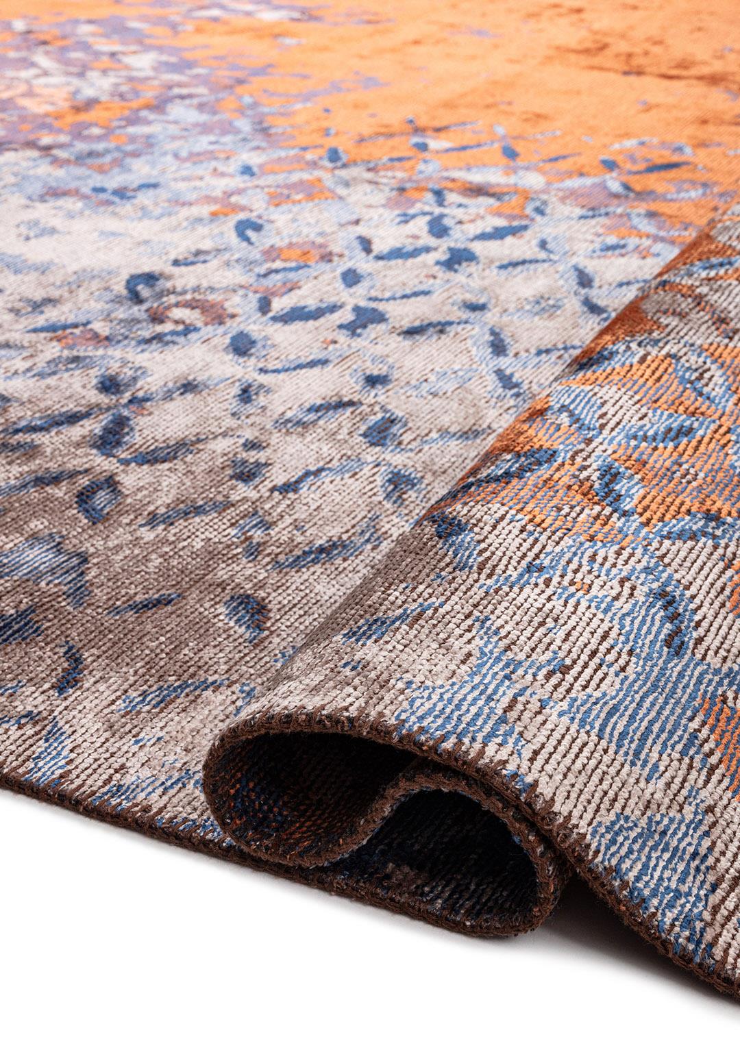 BLOOM KİREMİT - AÇIK GRİ - LACİVERT HALI